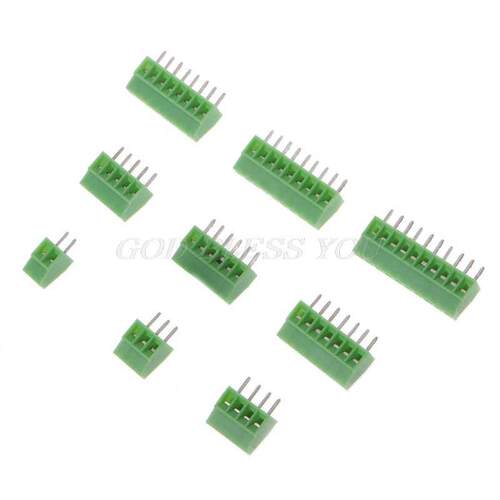 10pcs PCB Universal Screw Terminal Blocks Connector 2.54MM P
