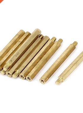 M4x50+6mm Female/Male Threaded Brass Hex Standoff Pillar Spa