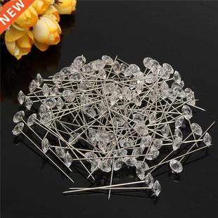 Pins Diamond Wedding Buttonholes Flo 100pcs Bouquet Diamante