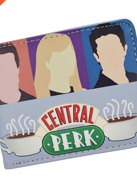 American TV Show Friends Wallet Central Perk Coffee Time Wal