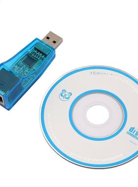 Blue USB 1.1 To LAN RJ45 Ethernet 10/100Mbps Network Card Ad