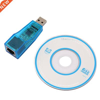 Blue USB 1.1 To LAN RJ45 Ethernet 10/100Mbps Network Card Ad