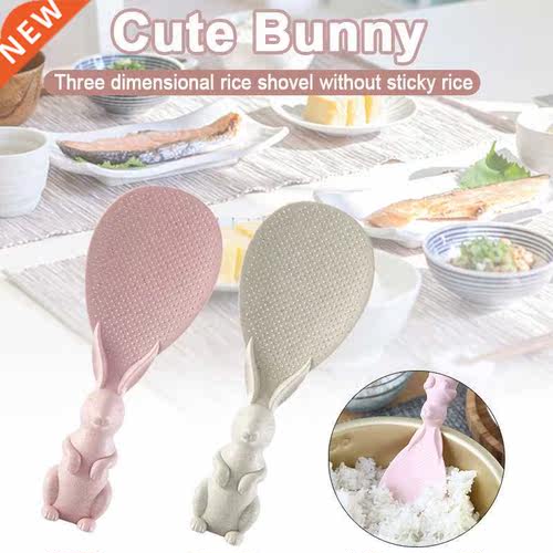 Household Kitchen Tools Lovely Bunny Shape Standing Spoon No