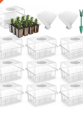10 Pack Reusable Seed Starter Tray,120 Cell Seed Starter Kit