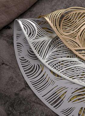 PVC Hollow Clouds Oil Resistant Non-slip Kitchen Placemat Co