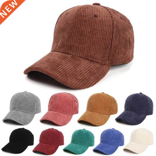 Men Corduroy Baseball Cap Women Spring Summer Embroidery Bas