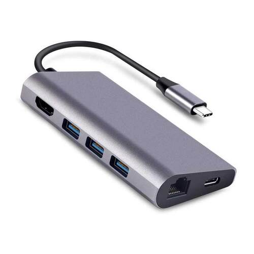 8 In 1 USB C Hub Adapter Splitter To USB .0 HDMI-compatible