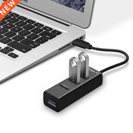 3 Ports USB C HUB Type C Splitter with TF Cd Reader for Ma