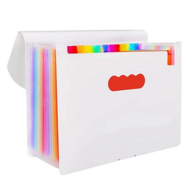 File Folders Portable Expanding 12-Pocket File Folder A4 Acc