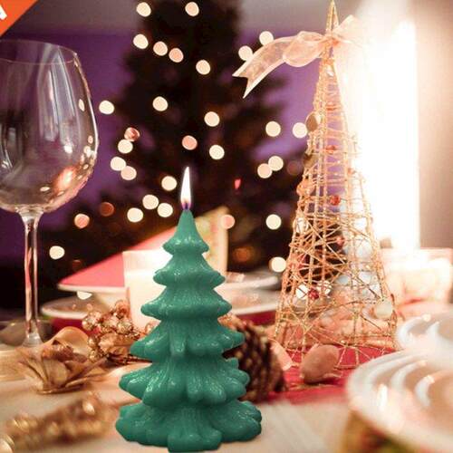 3D Santa Tree Silicone Mold for Christmas Candle Making Resi