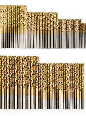 120 Pcs Titanium Drill Bit Set HSS Drill Bits for Metal, Ste