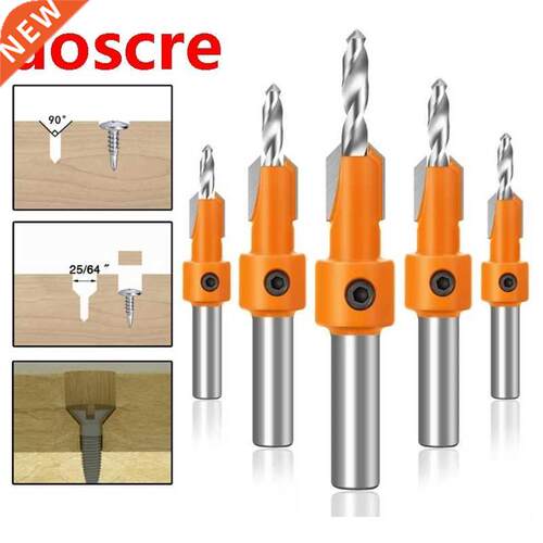 10mm Carbide Tip HSS Woodworking Countersink Drill Router Bi