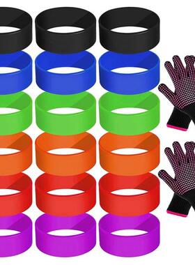18 Pieces Silicone Bands For Sublimation Assorted Colored Th