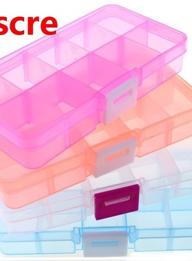 New 10 Slots Cells Colorful Portable Jewelry Tool Storage Bo