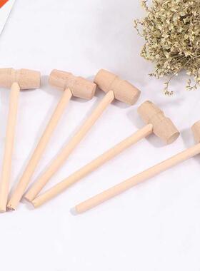 Hot sle 5Pcs Wooden Hmmer Mllet Crving Tool Lether Crf
