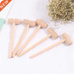 Hot sle 5Pcs Wooden Hmmer Mllet Crving Tool Lether Crf