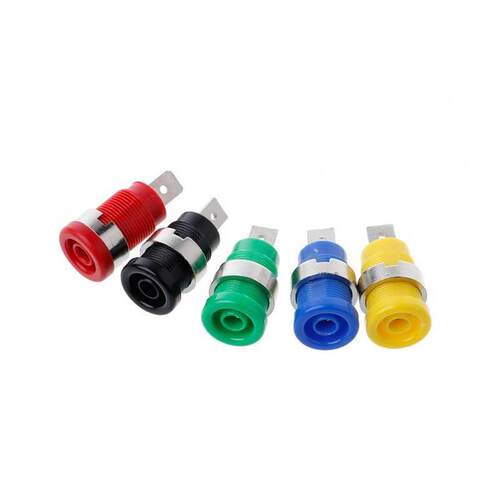 5Pcs 4mm Banana Plugs Female Jack Socket Plug Wire Connector