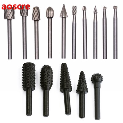 15pcs Rotary Cutter Files Drill Bit Milling Cutter For Manic