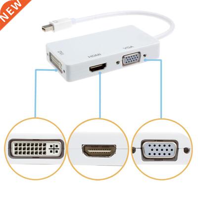 Display Port for Thunderbolt to DVI VGA HDMI Adapter 3 in1 f