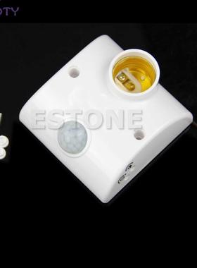 E27 IR Infrred Body Sensor Humn Lmps Holder Stnd Motion
