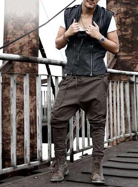 Casual Men Harem Pants Autumn Spring Loose Casual Pants Trou