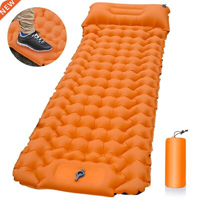 Outdoor Sleeping Pad Camping Inflatable Matss with Pillows T