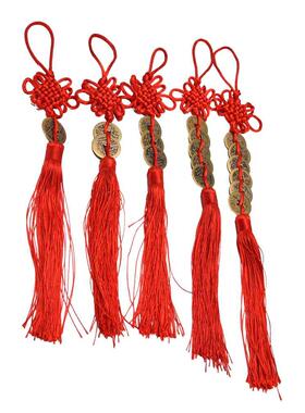 1pc 1/2/3/5/6 Copper Coins Chinese Knot Feng Shui Wealth Suc