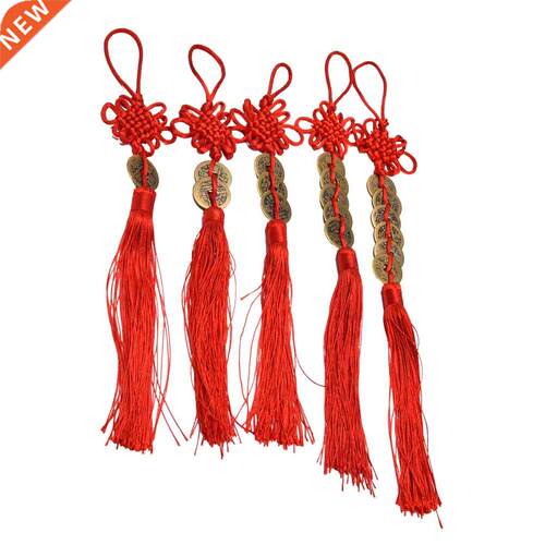 1pc 1/2/3/5/6 Copper Coins Chinese Knot Feng Shui Wealth Suc