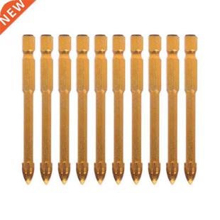 Hex Marble Tile Tungsten Steel Drill Bit 10Pcs Gla Set Cross