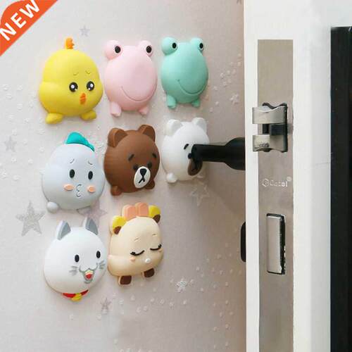 1PC Fashion Wall Sticker Door Stopper Doorknob Rubber Fender