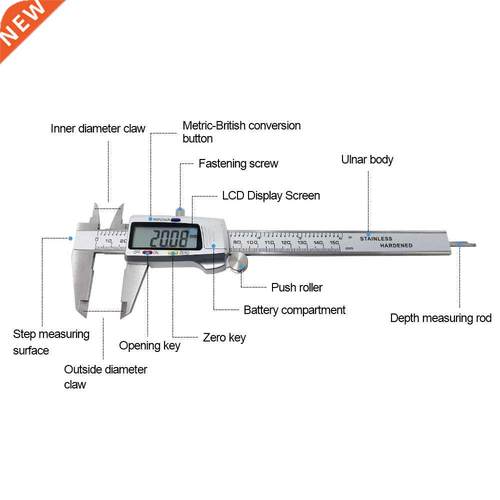 150mm Vernier Digital Calipers Measuring Inrument ainle