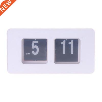 Retro Auto Flip Clock Number Classic Stylish Modern Desk Wal