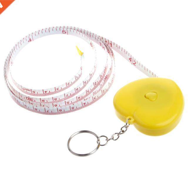 Keychain Portable Retractable Ruler Heart-shaped Tape Measur