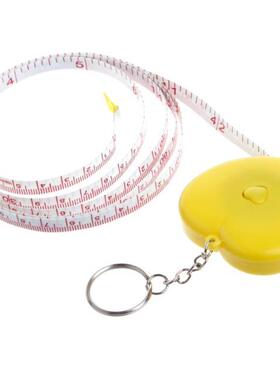 Keychain Portable Retractable Ruler Heart-shaped Tape Measur