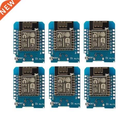 6pcs ESP8266 ESP-12 Wemos D1 Mini WiFi Development Board Mic