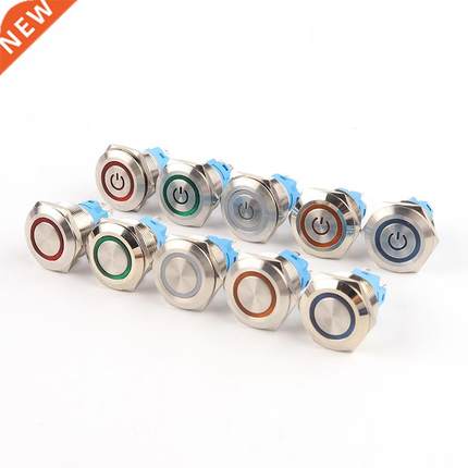 Push Button Switch 6 Pin 22mm Waterproof illuminated Led Lig