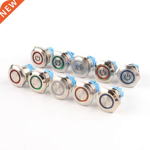 Push Button Switch 6 Pin 22mm Waterproof illuminated Led Lig