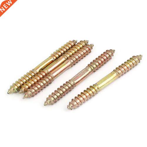 M8 x 70mm Double Ended Wood to Wood Fixing Dowel Screw 5Pcs
