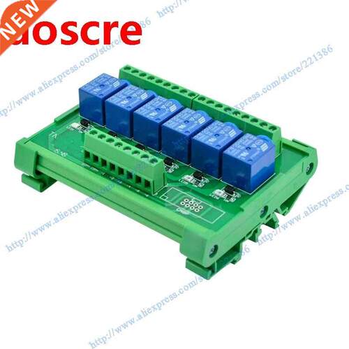 6 channels 3V 10A DIN rail mount Relay Module driver board o