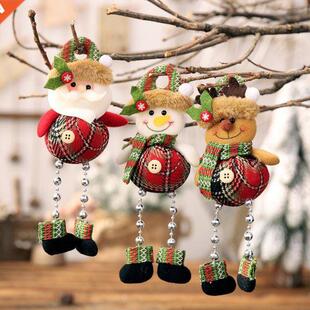 New 1Pc Chrstmas Santa Claus Snowman Deer wth Beadng Pend