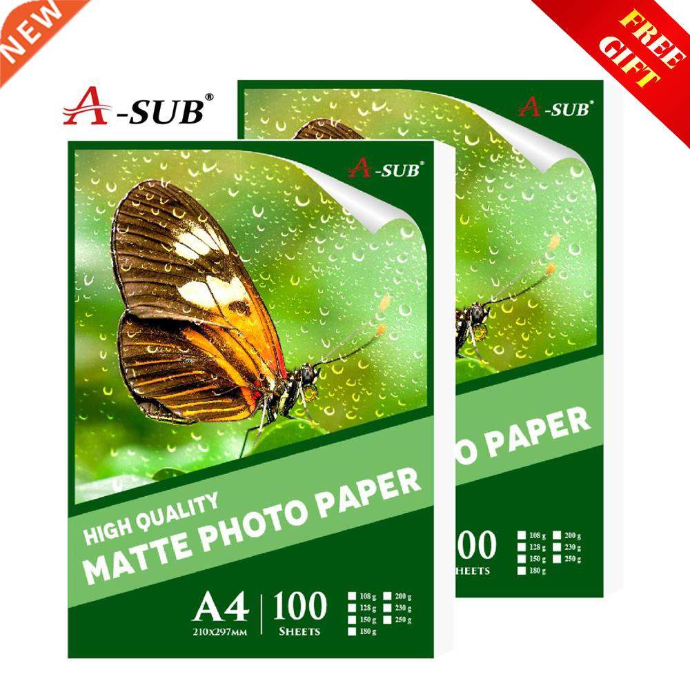 A4 100sheets Inkjet Matte Photo Paper Waterproof for Printe