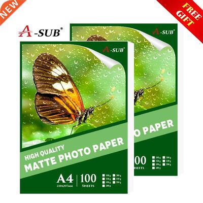 A4 100sheets Inkjet Matte Photo Paper Waterproof for Printe