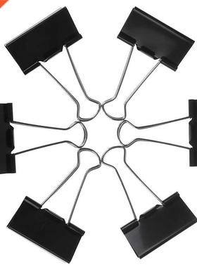 6pcs Metal Binder Clips Paper Clip 51mm Office Learning Supp