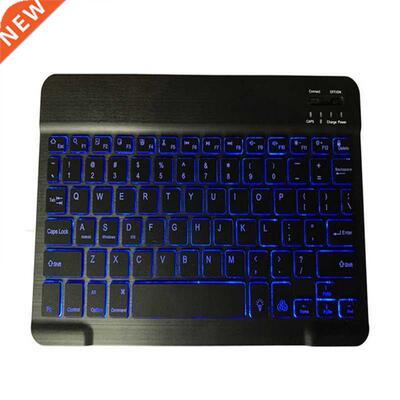 Wireless Bluetooth-compatible Backlit Keyboard 7-Color Recha