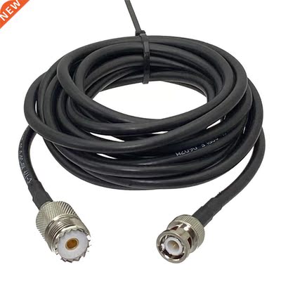 1Pcs RG58 BNC Male Plug to UHF SO239 Female Jack Connector R