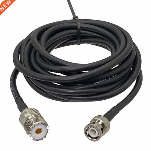 1Pcs RG58 BNC Male Plug to UHF SO239 Female Jack Connector R
