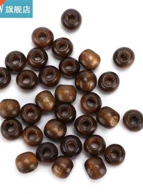 Wood DIY Crafts craft dies Wooden Beads 10mm Gray Loose Per