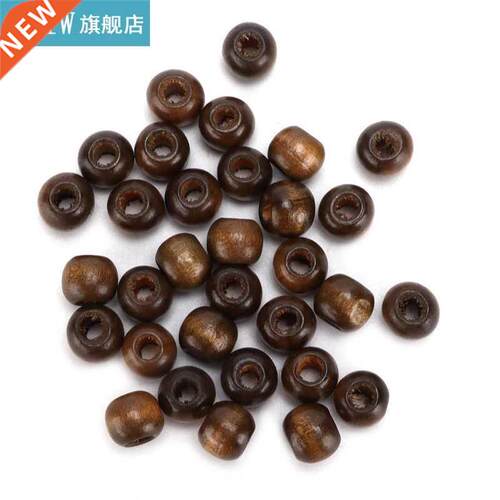 Wood DIY Crafts craft dies Wooden Beads 10mm Gray Loose Per