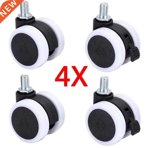 4Pcs 40mm/1.5 inch Universal Mute Chair Wheel Furniture Whee