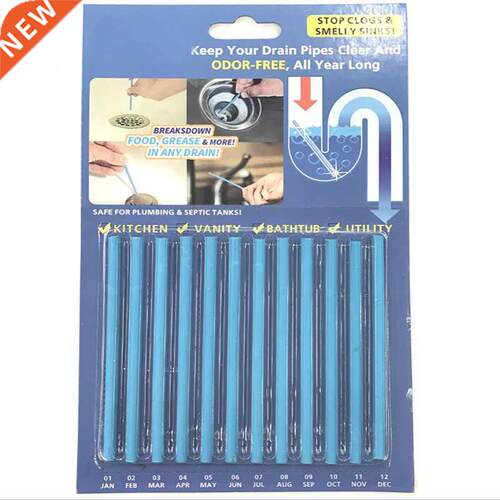 12/set Sticks Oil Decontamination Kitchen Toilet Bathtub Dr